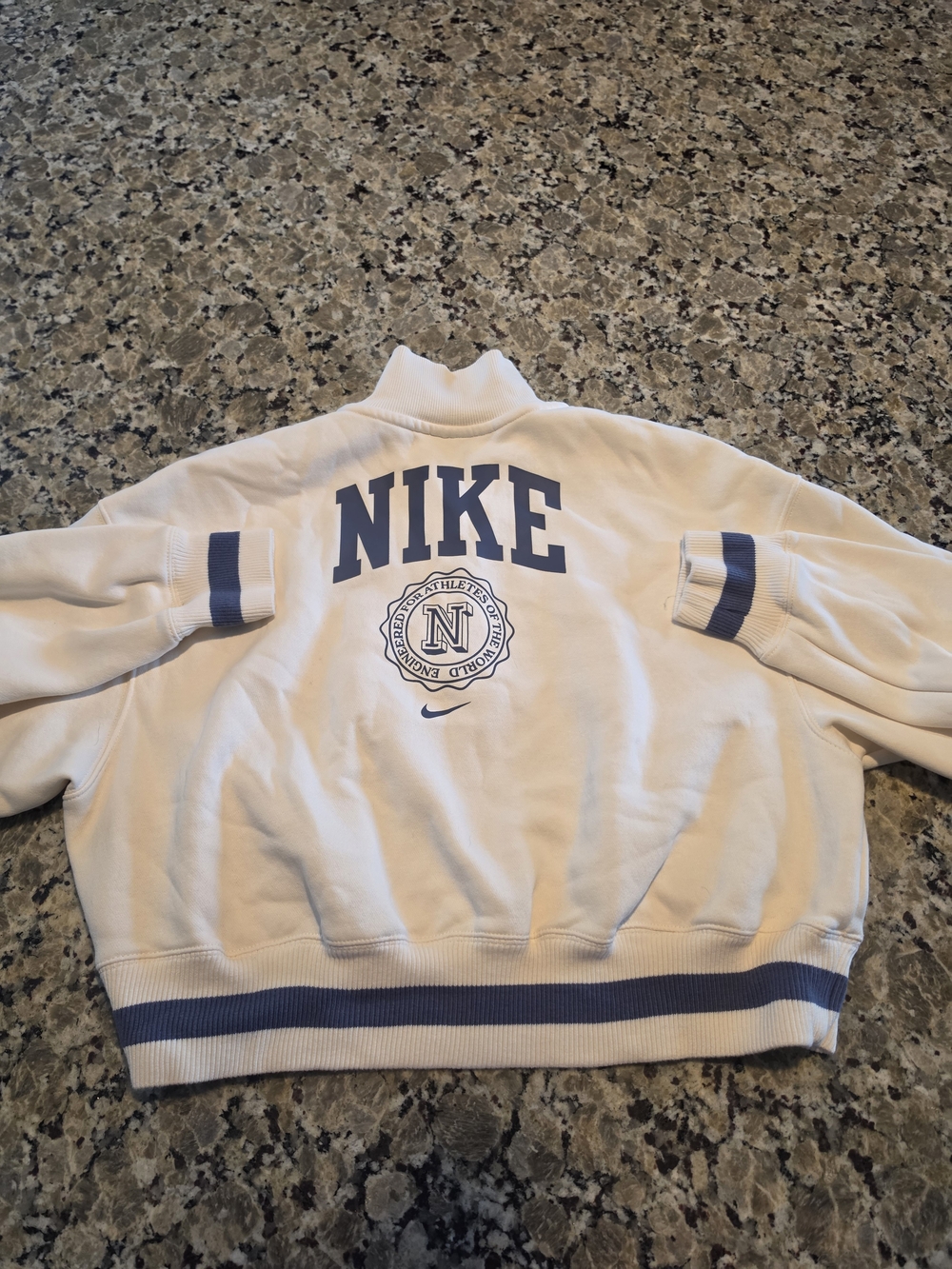 Nike Phoenix Fleece Heritage Oversized ½ Zip Crop Women Small